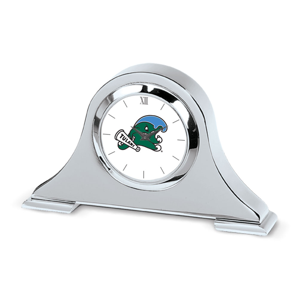 Tulane Green Wave Primary Team Logo Napoleon Desk Clock
