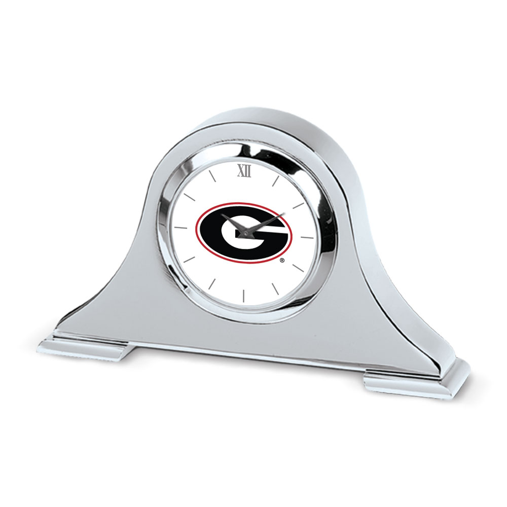 Georgia Bulldogs Primary Team Logo Napoleon Desk Clock