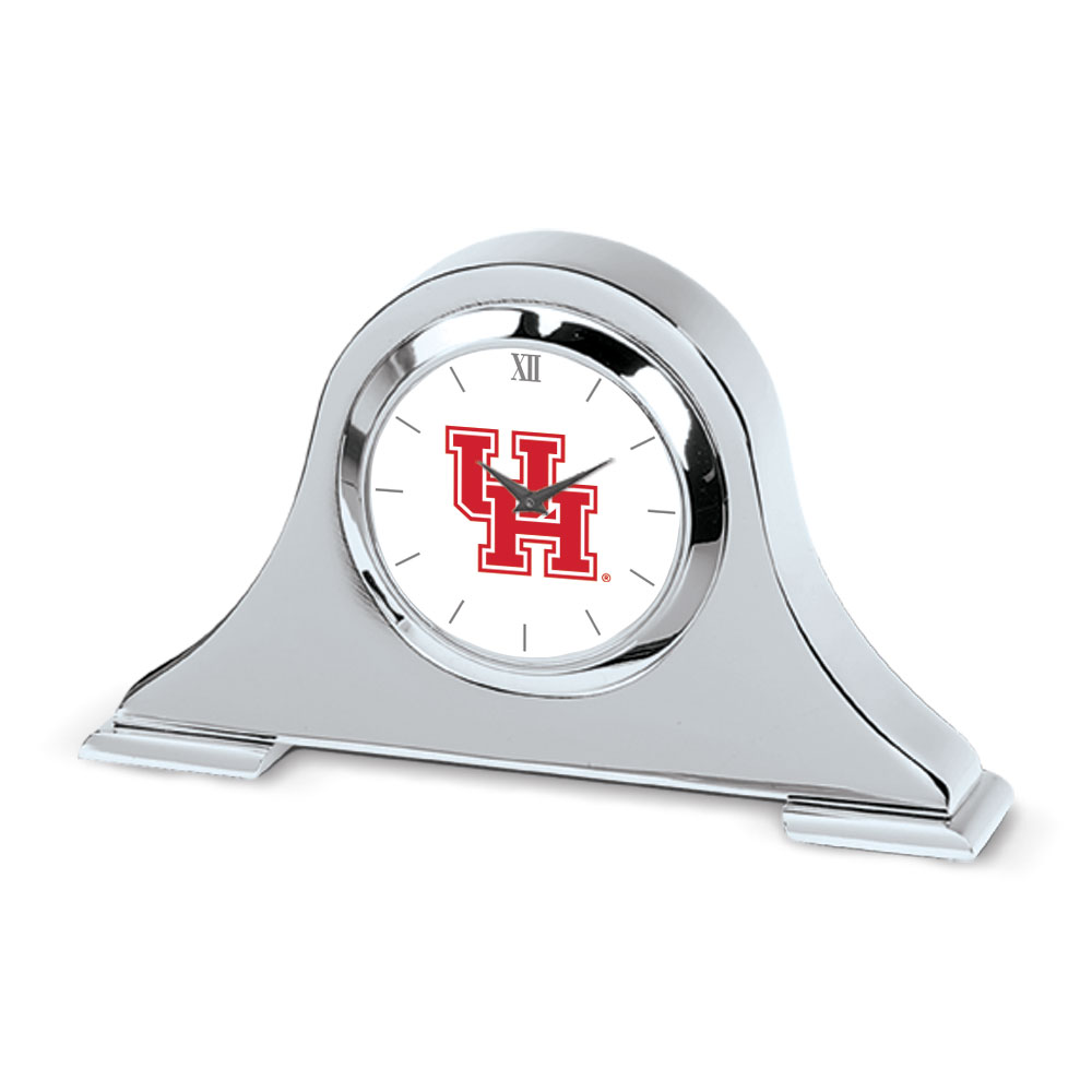 Houston Cougars Primary Team Logo Napoleon Desk Clock