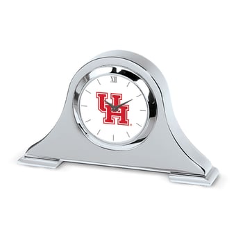 Houston Cougars Primary Team Logo Napoleon Desk Clock