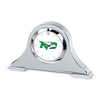 North Dakota Primary Team Logo Napoleon Desk Clock