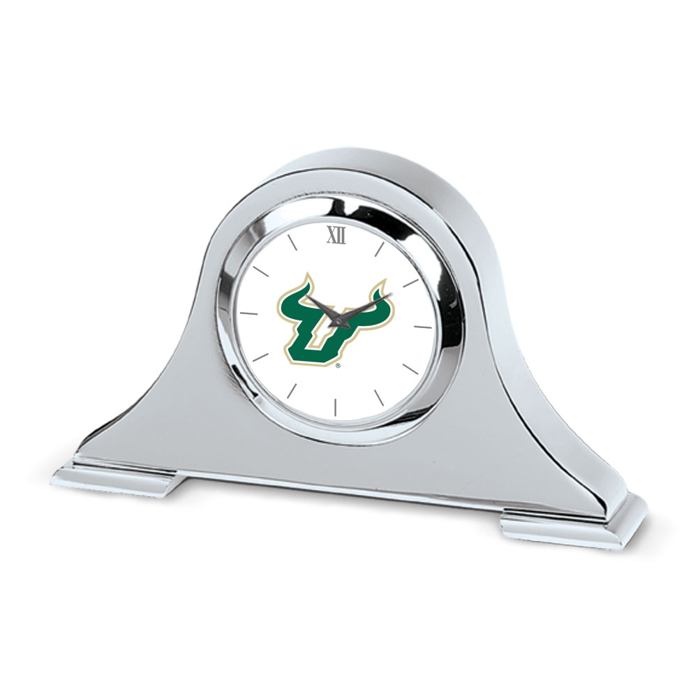 South Florida Bulls Primary Team Logo Napoleon Desk Clock