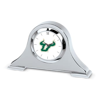 South Florida Bulls Primary Team Logo Napoleon Desk Clock