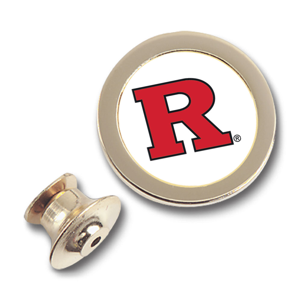 Gold Rutgers Scarlet Knights Team Logo Lapel Pin