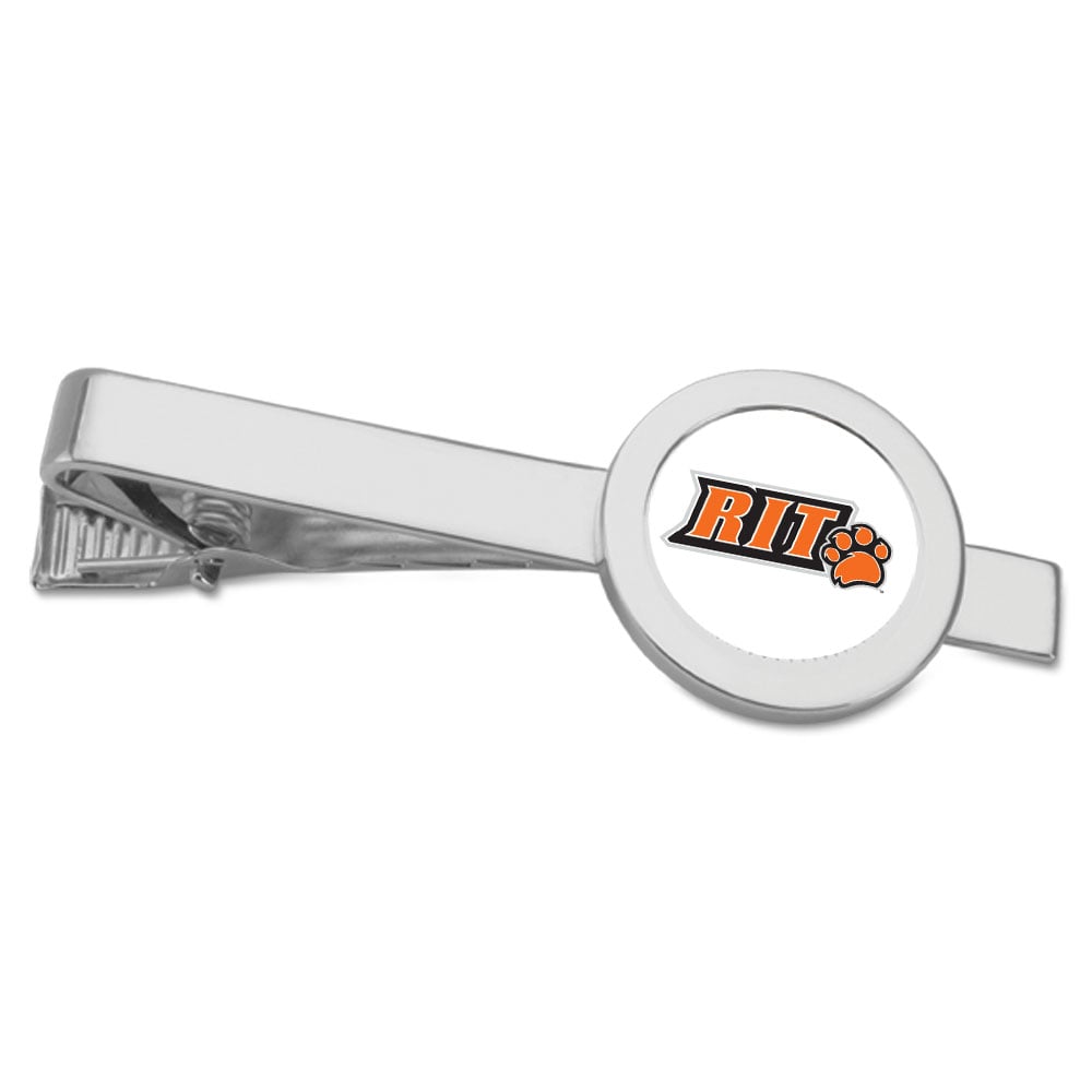 Silver Rochester Institute of Technology Tigers Team Logo Tie Bar
