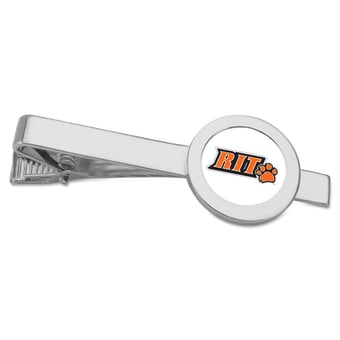 Silver Rochester Institute of Technology Tigers Team Logo Tie Bar