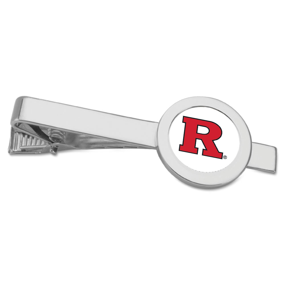 Silver Rutgers Scarlet Knights Team Logo Tie Bar