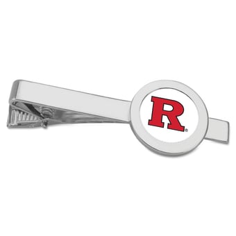 Silver Rutgers Scarlet Knights Team Logo Tie Bar