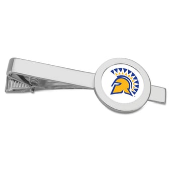 Silver San Jose State Spartans Team Logo Tie Bar