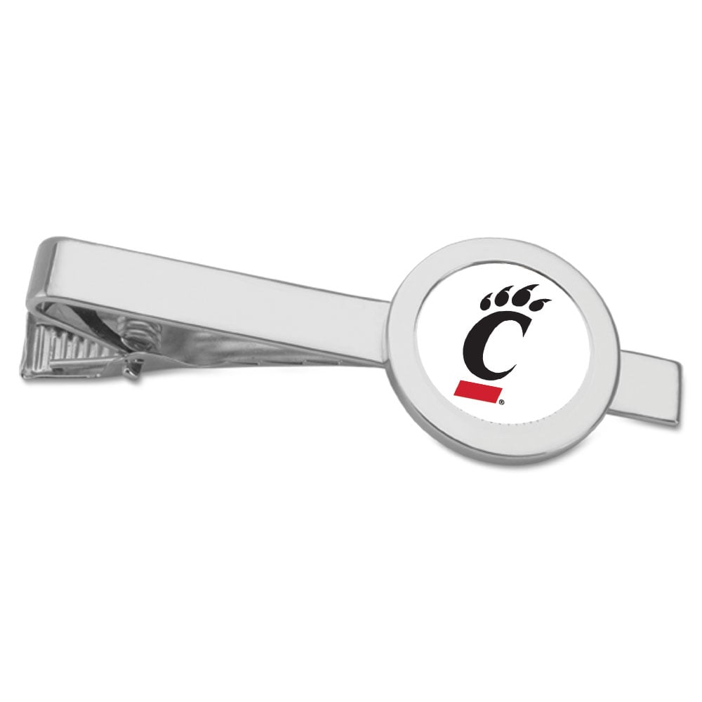 Silver Cincinnati Bearcats Team Logo Tie Bar