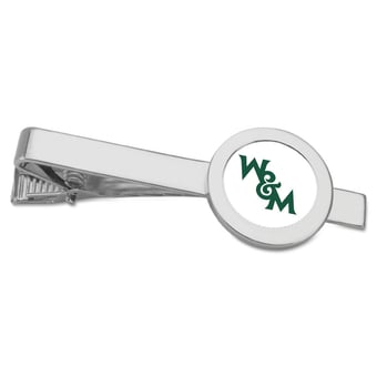 Silver William & Mary Tribe Team Logo Tie Bar