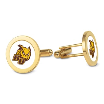 Gold Rowan Profs Logo Cufflinks