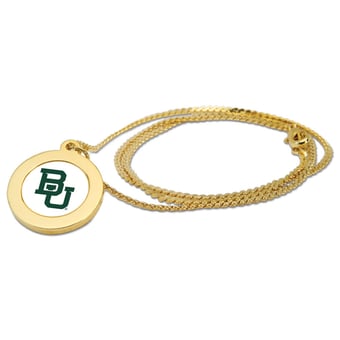 Women's Gold Baylor Bears Logo Pendant Necklace