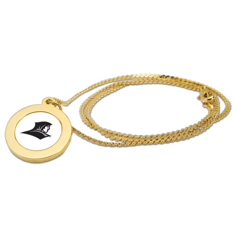 Women's Gold Providence Friars Logo Pendant Necklace