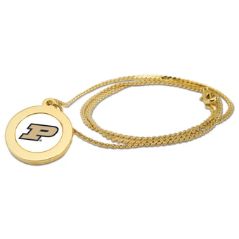 Women's Gold Purdue Boilermakers Logo Pendant Necklace