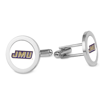 Silver James Madison Dukes Logo Cufflinks
