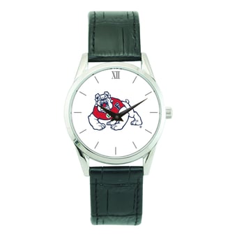 Unisex Silver Fresno State Bulldogs Stainless Steel Wristwatch