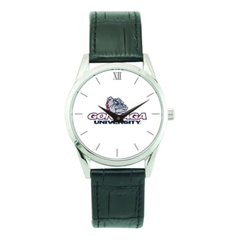 Unisex Silver Gonzaga Bulldogs Stainless Steel Wristwatch