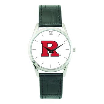 Unisex Silver Rutgers Scarlet Knights Stainless Steel Wristwatch