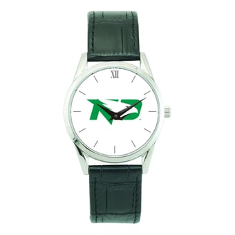 Unisex Silver North Dakota Stainless Steel Wristwatch