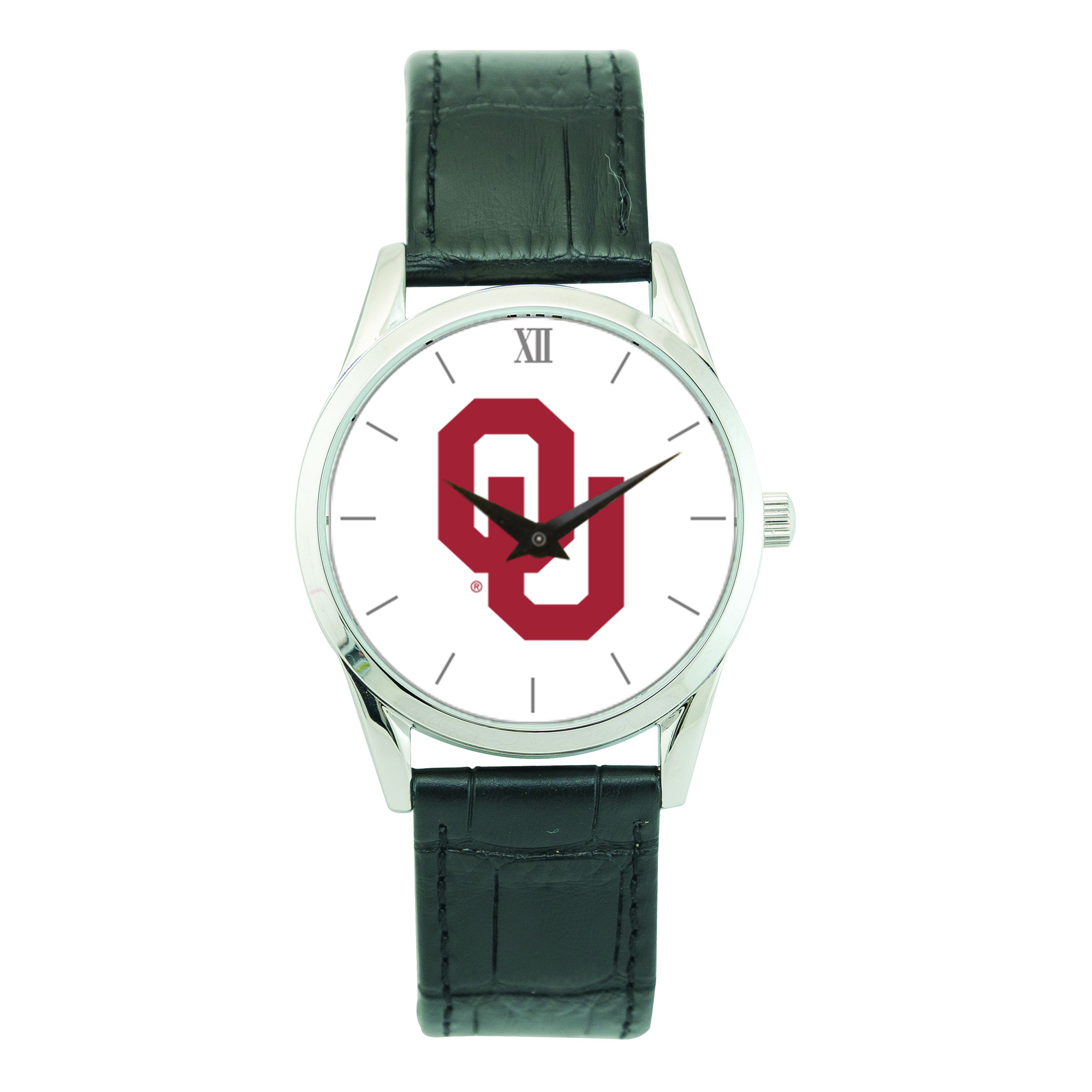 Unisex Silver Oklahoma Sooners Stainless Steel Wristwatch
