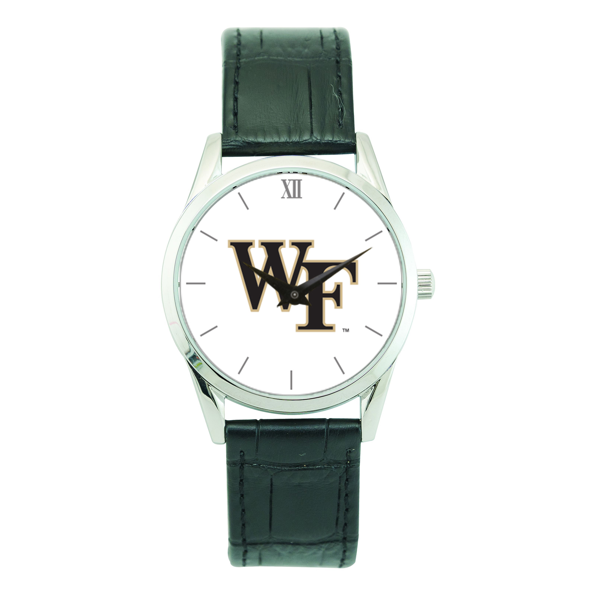 Unisex Silver Wake Forest Demon Deacons Stainless Steel Wristwatch