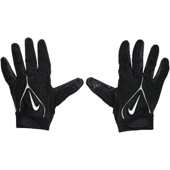 Perrion Winfrey Cleveland Browns Game-Used Black Nike Gloves vs. Atlanta Falcons on October 2 2022