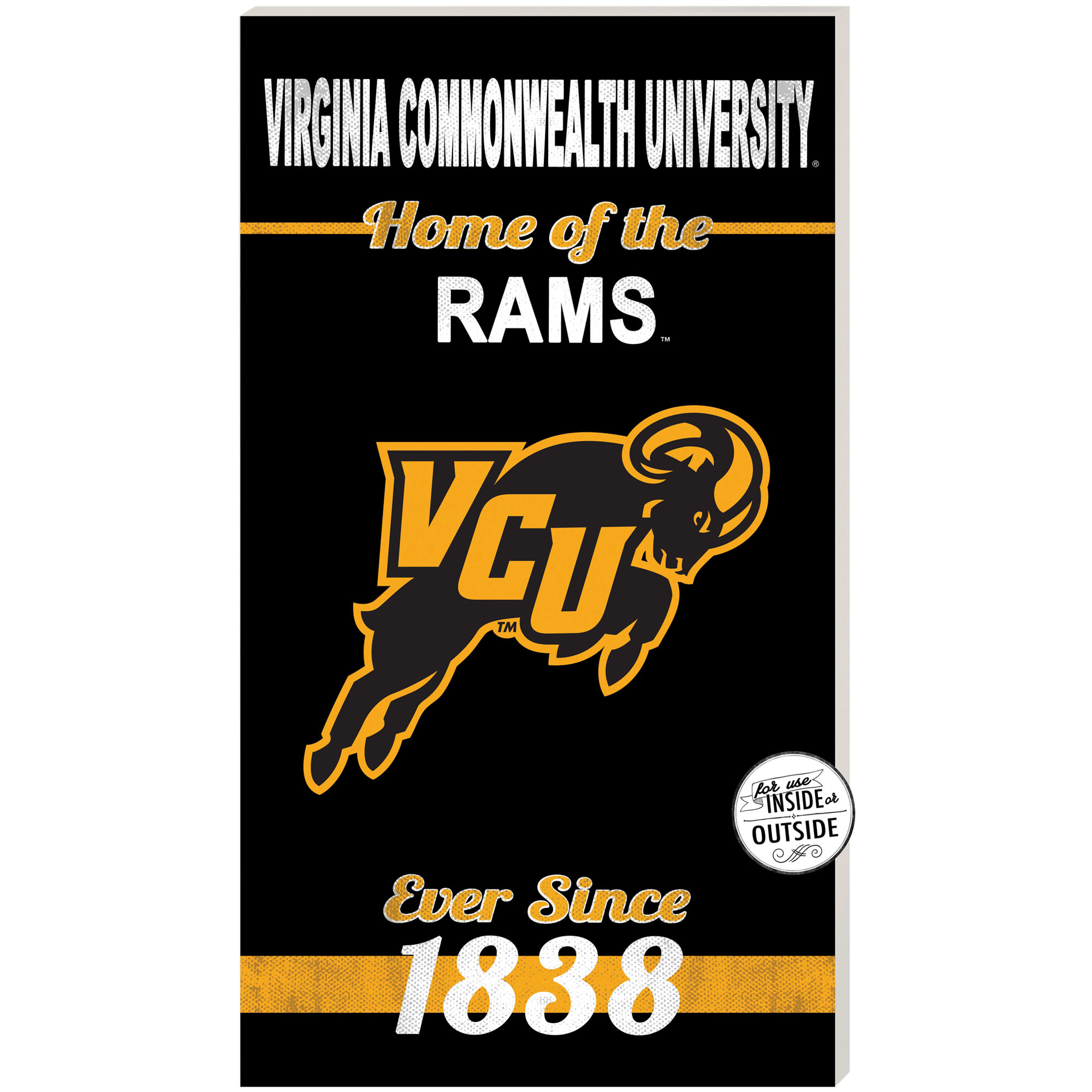 VCU Rams 11″ x 20″ Indoor/Outdoor Home Of The Sign VCU Rams 11″ x 20″ Indoor/Outdoor Home Of The Sign