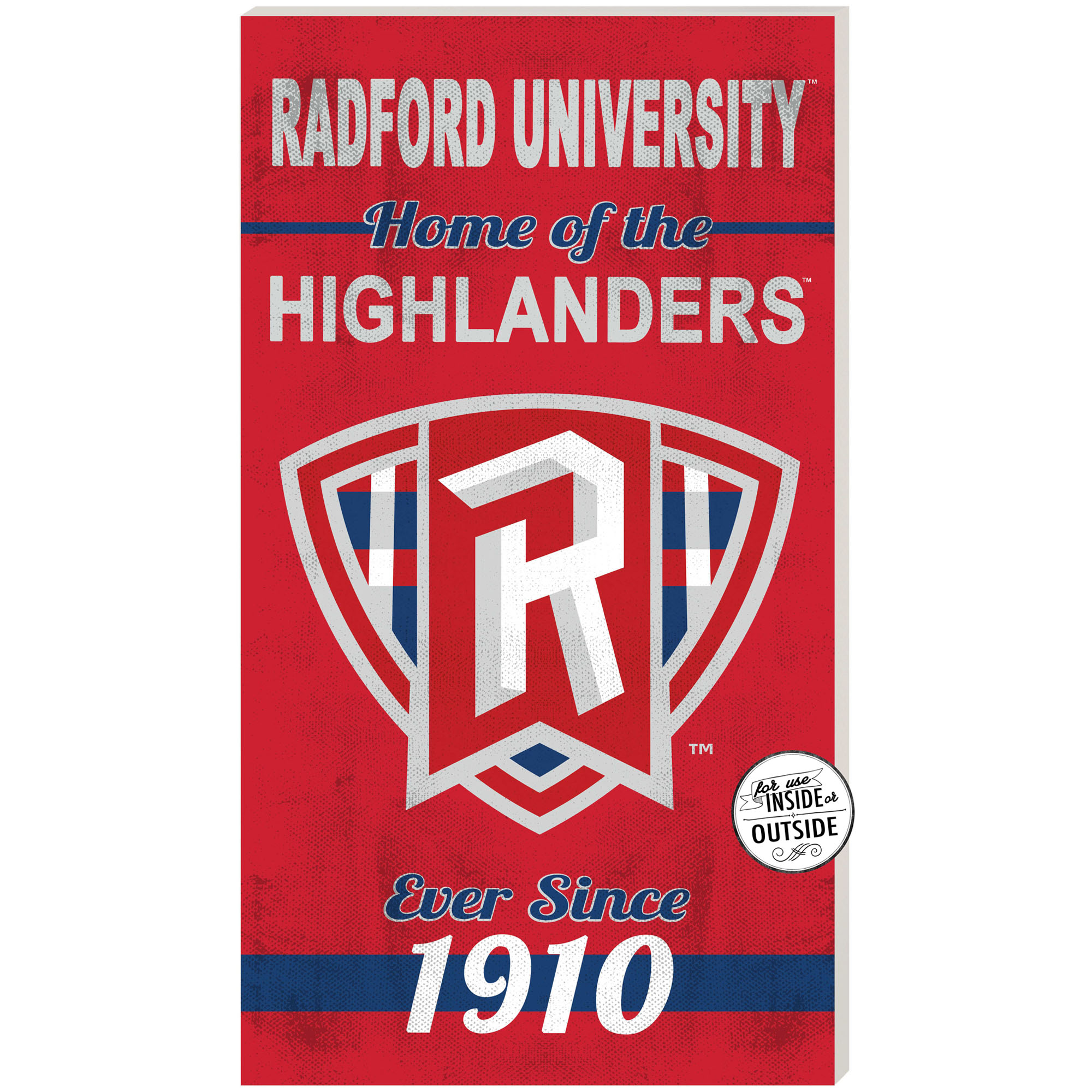Radford Highlanders 11" x 20" Indoor/Outdoor Home Of The Sign