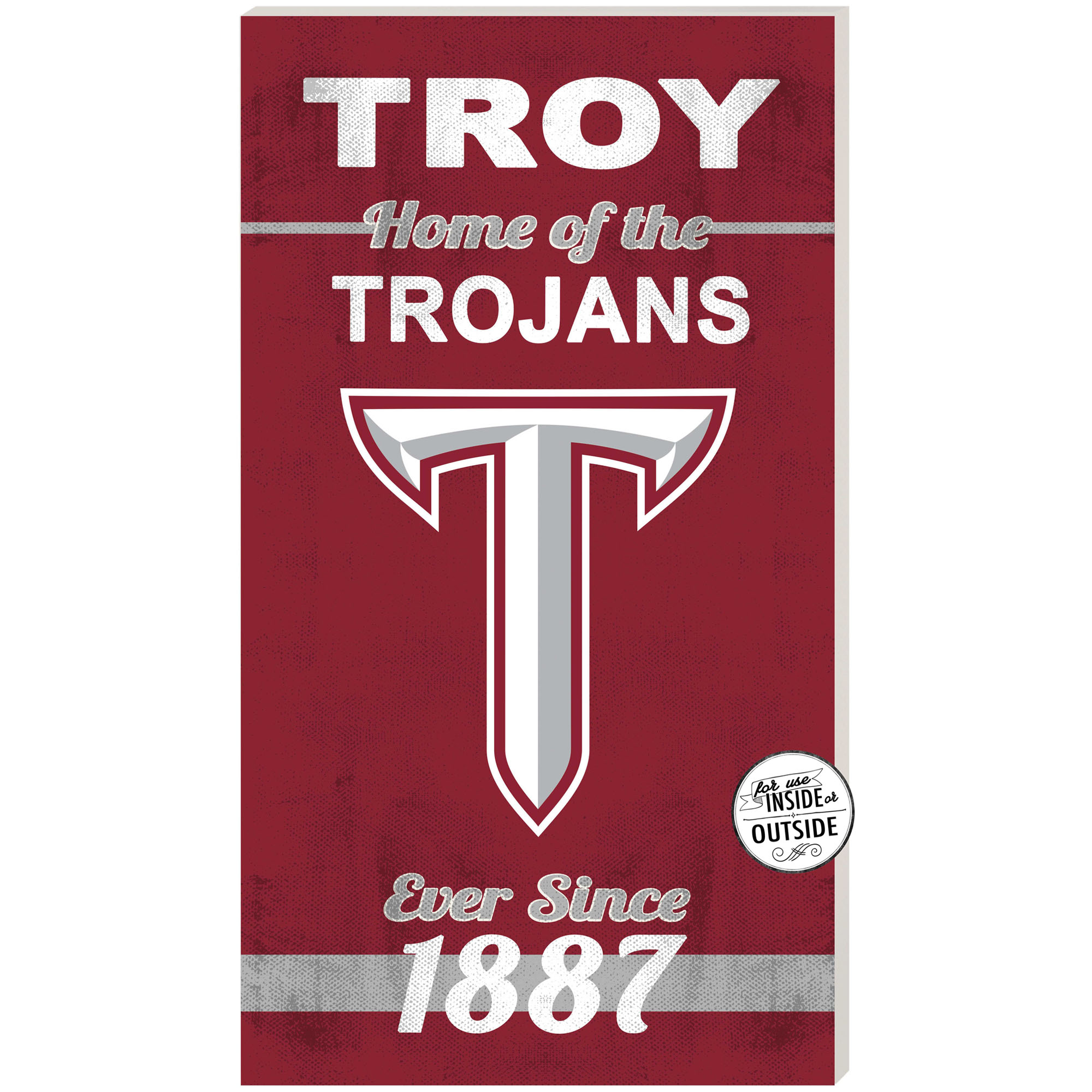 Troy University Trojans 11" x 20" Indoor/Outdoor Home Of The Sign