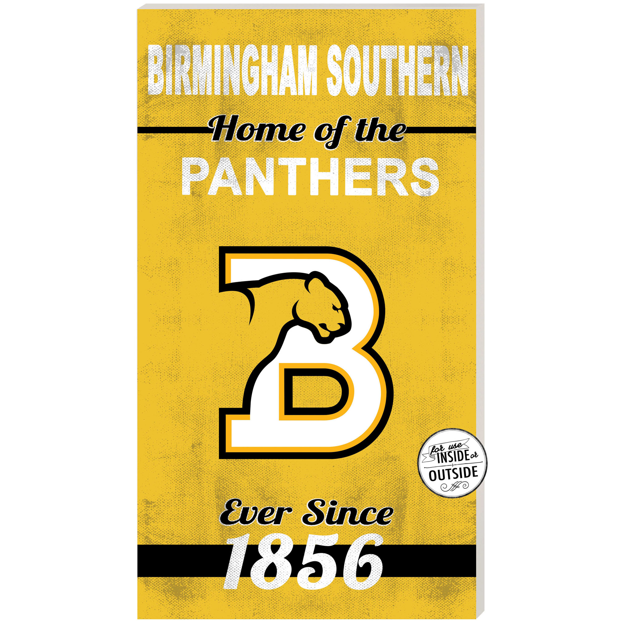 Birmingham-Southern Panthers 11" x 20" Indoor/Outdoor Home Of The Sign