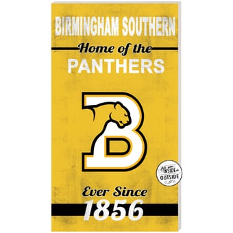 Birmingham-Southern Panthers 11" x 20" Indoor/Outdoor Home Of The Sign