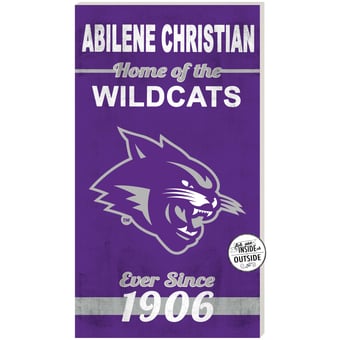 Abilene Christian University Wildcats 11" x 20" Indoor/Outdoor Home Of The Sign