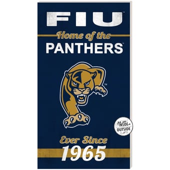 FIU Panthers 11" x 20" Indoor/Outdoor Home Of The Sign