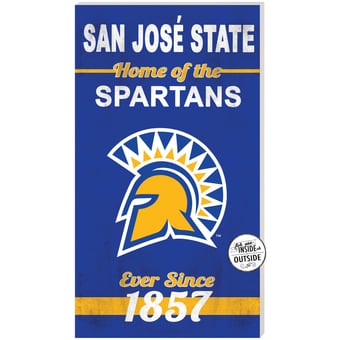 San Jose State Spartans 11" x 20" Indoor/Outdoor Home Of The Sign