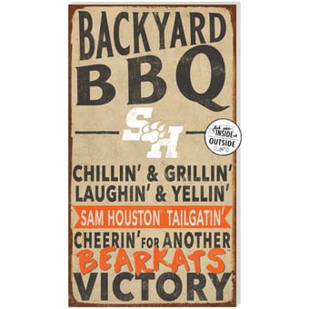 Sam Houston State Bearkats 11" x 20" Indoor/Outdoor BBQ Sign