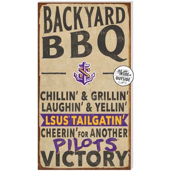 LSU Shreveport Pilots 11" x 20" Indoor/Outdoor BBQ Sign