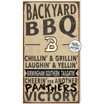 Birmingham-Southern Panthers 11" x 20" Indoor/Outdoor BBQ Sign