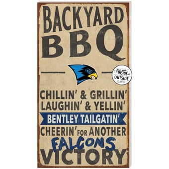 Bentley Falcons 11" x 20" Indoor/Outdoor BBQ Sign