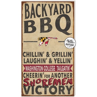 Washington College Shoremen 11" x 20" Indoor/Outdoor BBQ Sign