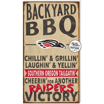 Southern Oregon Raiders 11" x 20" Indoor/Outdoor BBQ Sign