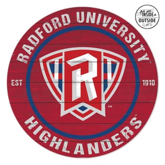 Radford Highlanders 20" x 20" Indoor/Outdoor Circle Sign