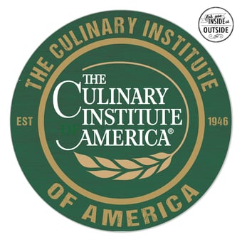 Culinary Institute of America Steels 20" x 20" Indoor/Outdoor Circle Sign