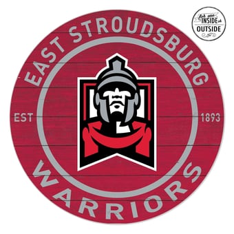 East Stroudsburg Warriors 20" x 20" Indoor/Outdoor Circle Sign