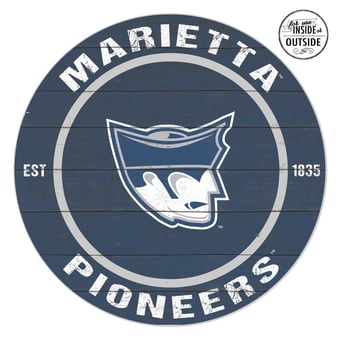 Marietta College Pioneers 20" x 20" Indoor/Outdoor Circle Sign