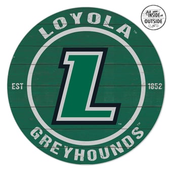 Loyola Greyhounds 20" x 20" Indoor/Outdoor Circle Sign