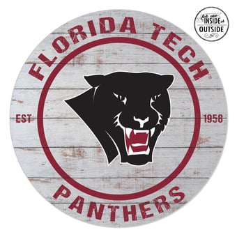 Florida Tech Panthers 20'' x 20'' Indoor/Outdoor Weathered Circle Sign