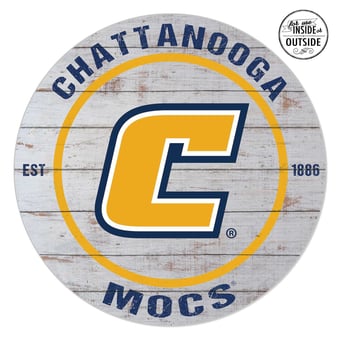 Tennessee Chattanooga Mocs 20'' x 20'' Indoor/Outdoor Weathered Circle Sign