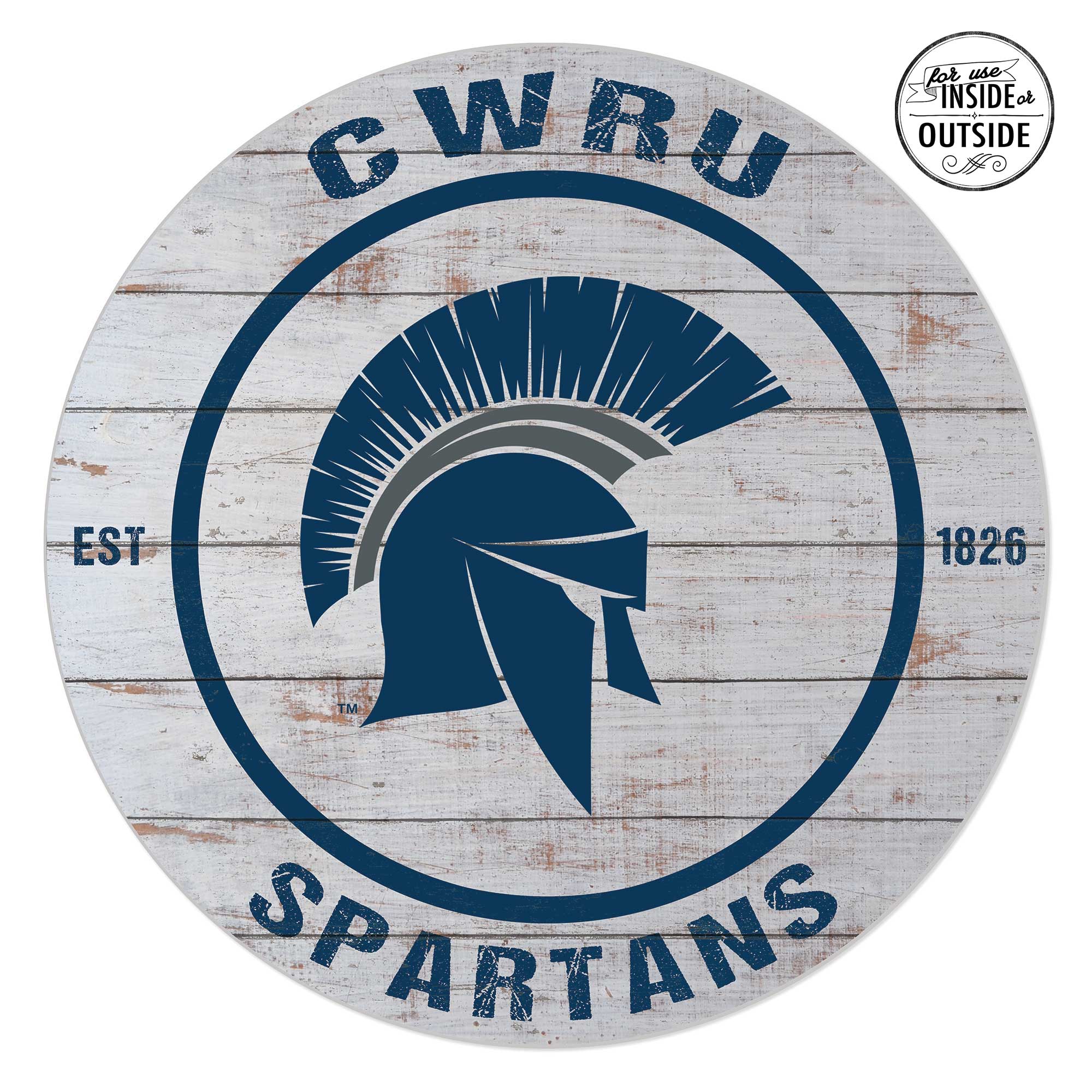 Case Western Reserve University 20” x 20” Indoor/Outdoor Weathered Circle Sign Case Western Reserve University 20” x 20” Indoor/Outdoor Weathered Circle Sign