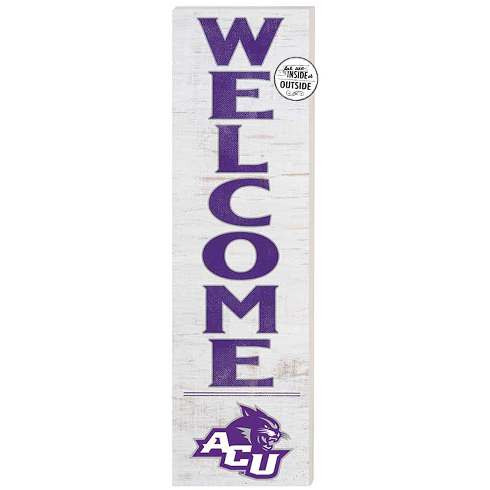 Abilene Christian University Wildcats 10'' x 35'' Indoor/Outdoor Welcome Sign